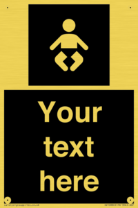 Custom information: black panel baby change